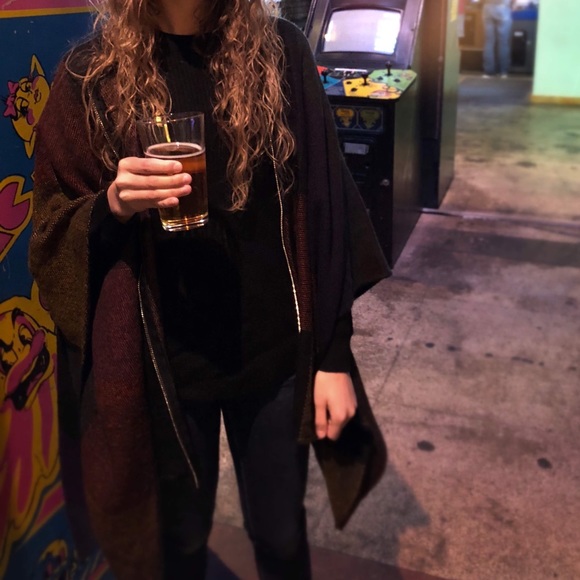 SOLD - fall poncho! - Picture 4 of 4